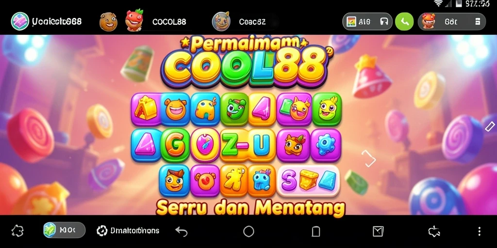 Screenshot gameplay COCOL88 yang menunjukkan momen seru mencocokkan item.