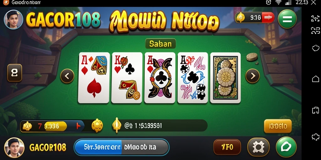 Screenshot gameplay GACOR108 dengan elemen Domino yang menarik.