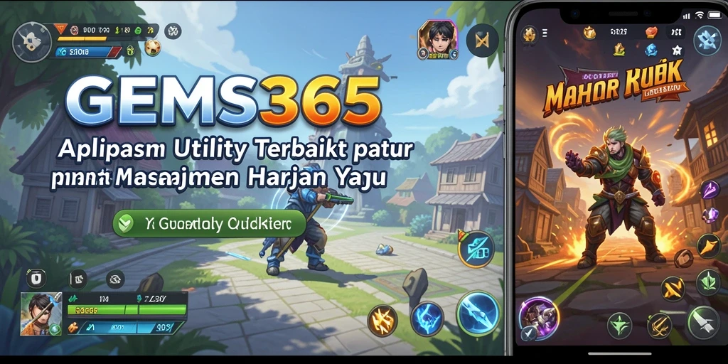 Tampilan antarmuka utama GEMS365 yang intuitif dan menyenangkan.