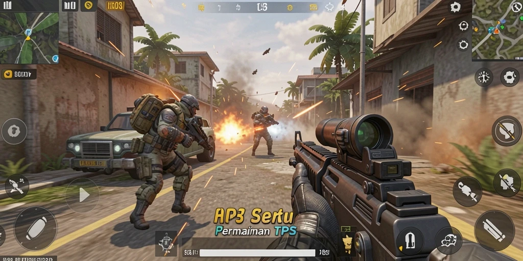 Tampilan gameplay seru dari HO3 dalam mode TPS.