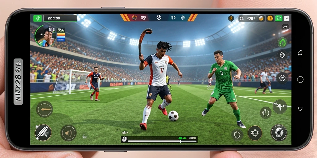Tampilan gameplay NEX288 dengan aksi olahraga yang seru.