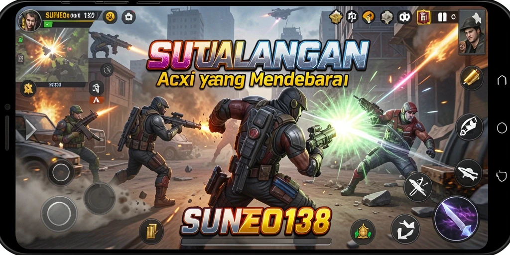Screenshot gameplay SUNEO138 menampilkan aksi intense dan misi menarik.