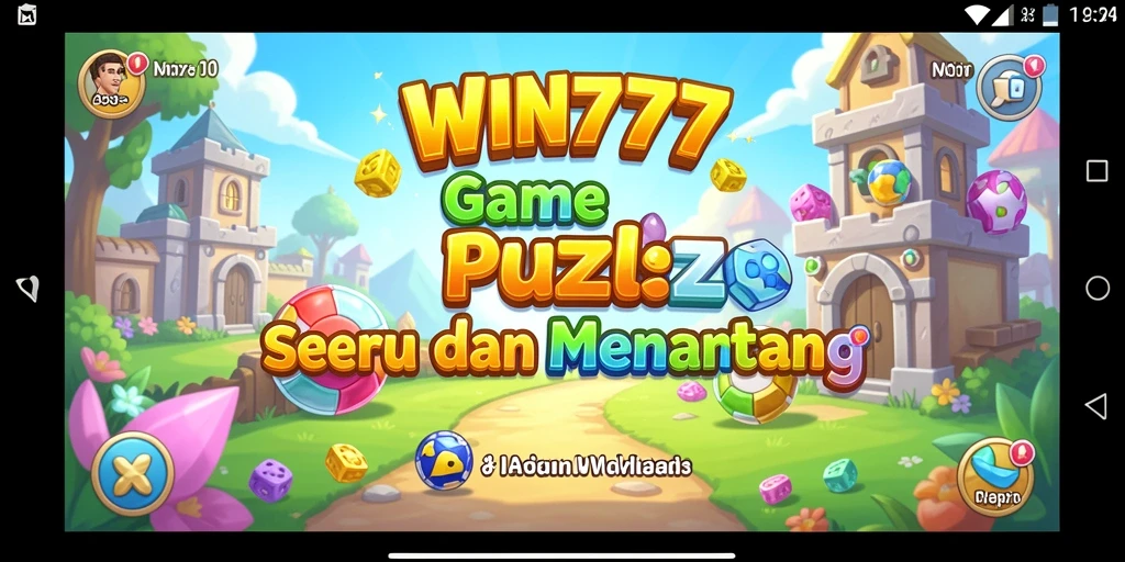 Tampilan gameplay <strong>WIN777</strong> yang menantang dan penuh warna pada layar.